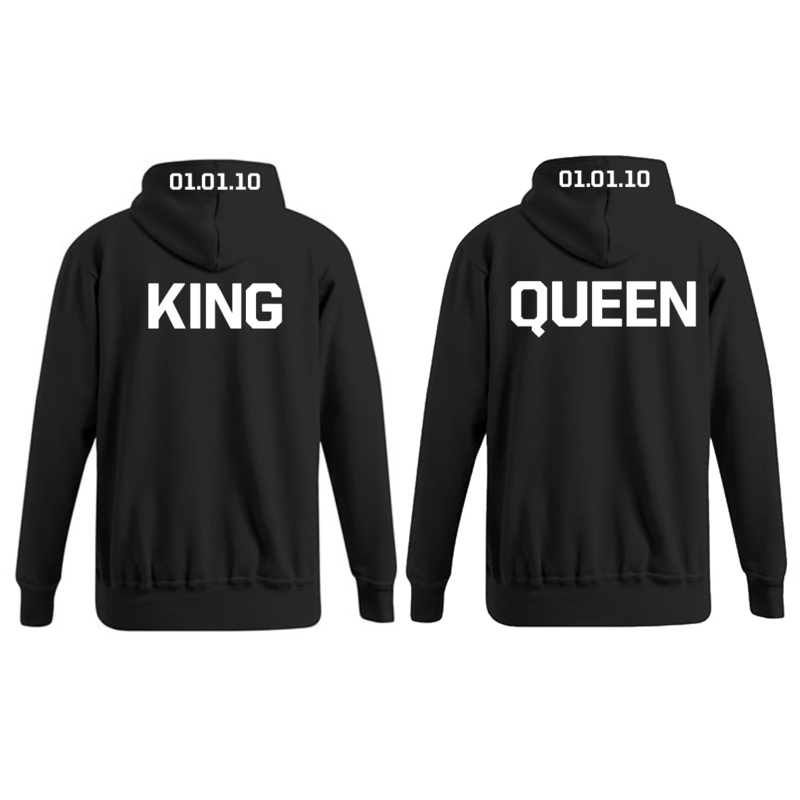 De Alpen tarief Kip Hoodie King & Queen + Datum | Hoodies | King & Queen Shop