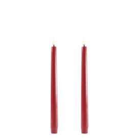 Uyuni LED-tafelkaarsen (set van 2) Carmine red 2,3 cm x 25 cm