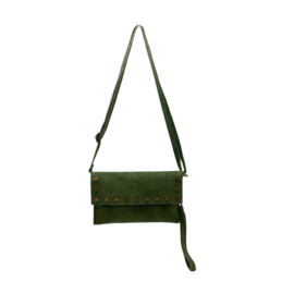 Leren Suède Tas met Studs