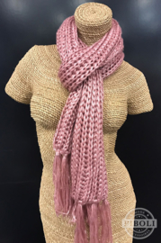 Metallic sjaal roze