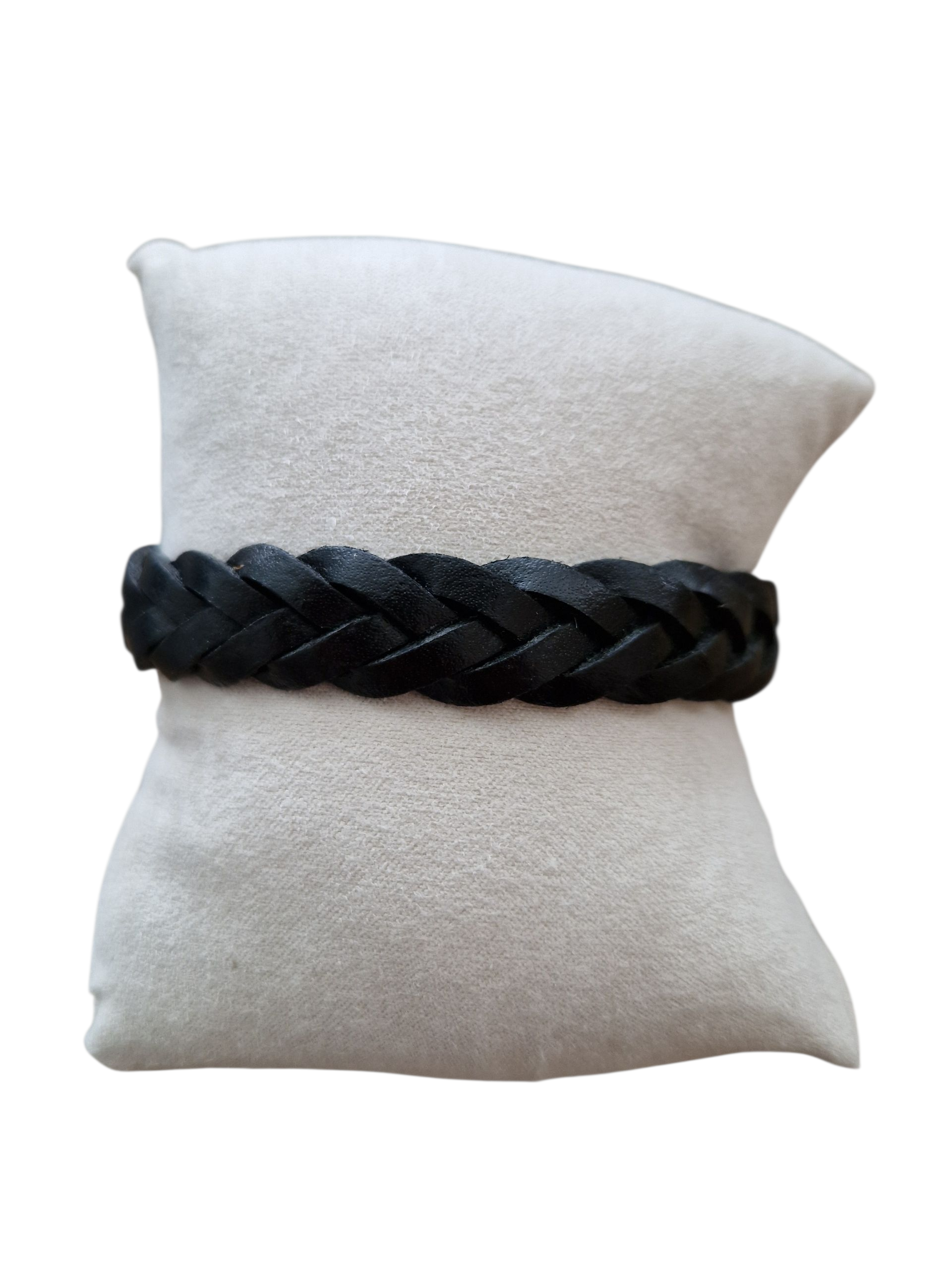 Herenarmband vlecht zwart Hevi