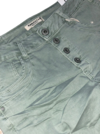 Karostar stretch jeans groen