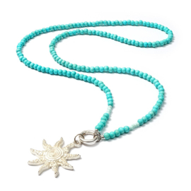 Ketting Silvershiny aqua