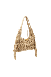 Gehaakte schoudertas – Beige, Khaki & Bruin