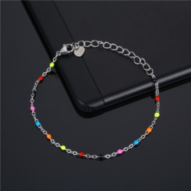 Kleurrijk armbandje stainless steel