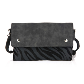 Tas print zwart of beige