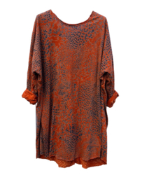 Tuniek Hanna met strik terra, blauw of groen