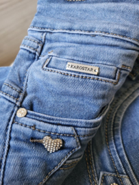 Baggy Karostar jeans Met hartknoopjes