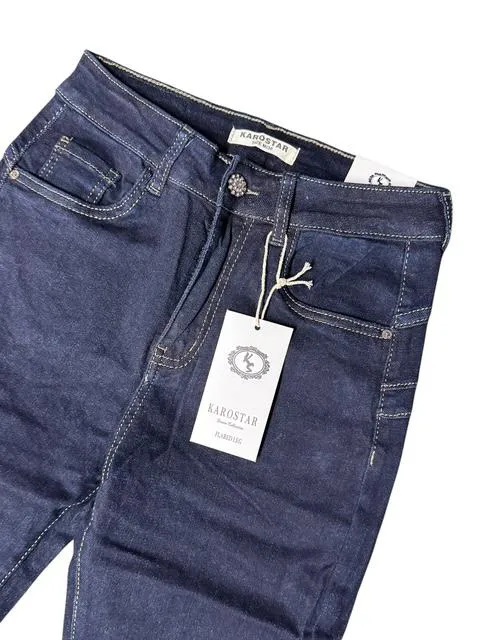 Karostar Flared Jeans  donkerblauw