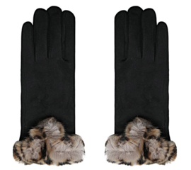 Handschoenen Fur zwart