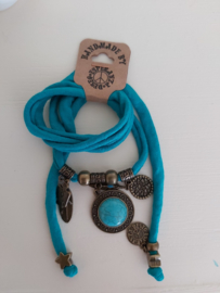 Ibiza armband steen turquoise