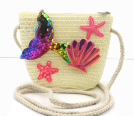 Geweven kindertas Zee 19 x 15 x 5,5 cm