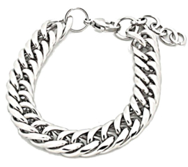 Armband stainless steel zilver