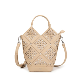 Elli mini opengewerkte crossbody tas dames handgemaakt