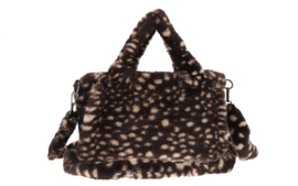 Bruneck handtas Bambi-print – zacht faux fur