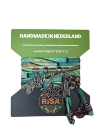 Risa Armband met zilveren bedels