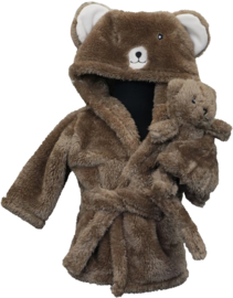 Baby badjas met knuffel