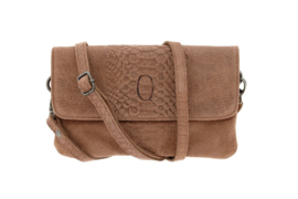 Qoss suede tas Yett Bruin