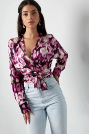 Overslagblouse Roze