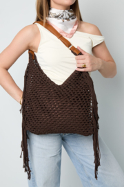 Grote gehaakte schoudertas – Bohemian & Ibiza stijl