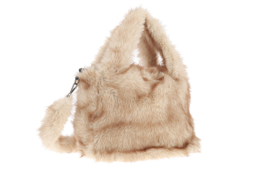 Reno shopper naturel – langharig faux fur