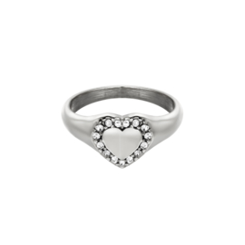 Ring diamond heart