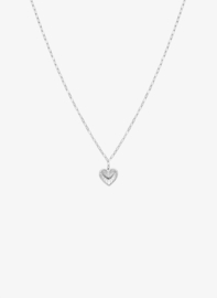 Liet & Joliet ketting hartje zilverkleur dames stainless steel minimalistisch