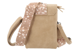 Metz crossbody telefoontasje met twee banden en print