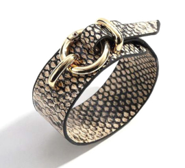 Armband snake beige