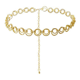 Heupketting ring dames zilver body chain minimalistisch accessoire
