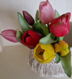 Real touch tulpen bos 7 stuks 31 cm
