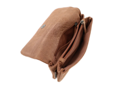 Qoss suede tas Yett Bruin