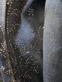 Karostar Jeans Straight Leg met Glitters en Perfecte Pasvorm
