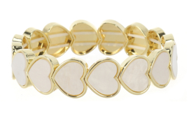 Mel damesarmband met hartjes