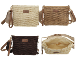 Kotor geweven crossbody tas met wisselbanden