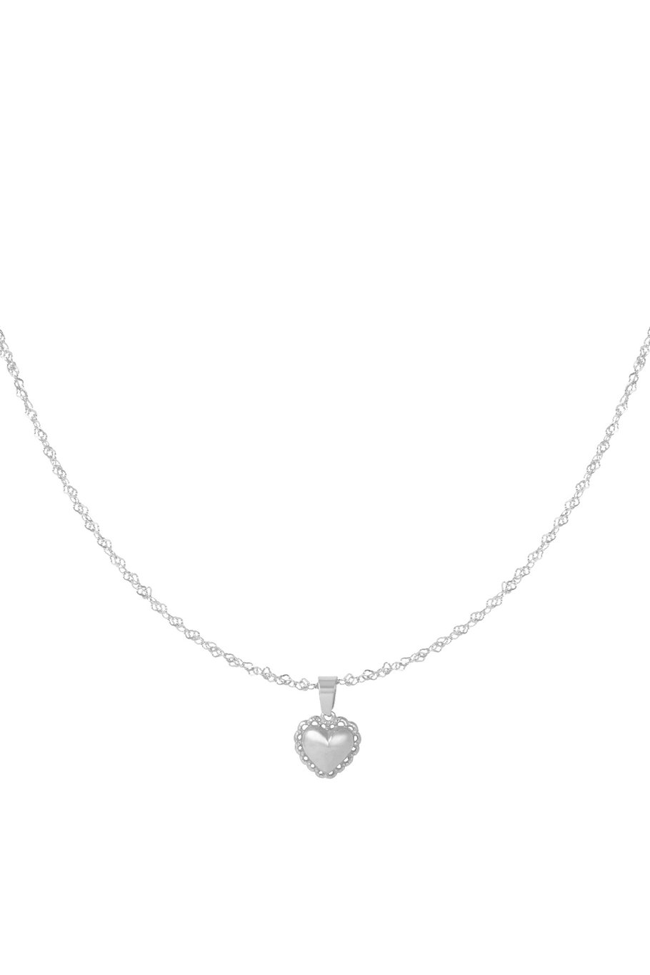 Ketting love RVS
