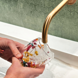 Sojakaars in Theeglas "LIve life..."