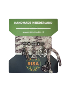 Risa Armband met zilveren bedels