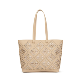 Meko grote opengewerkte draagtas dames shopper handgemaakt