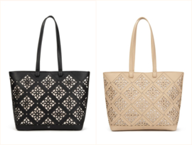 Meko grote opengewerkte draagtas dames shopper handgemaakt