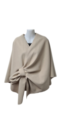 Poncho Flair zwart, rood of beige