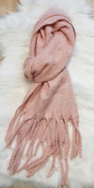 Sjaal glitter roze
