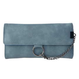 Portemonnee met ketting bruin, zwart, roze of blauw