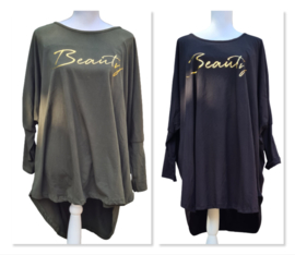 Shirt Beauty zwart of groen