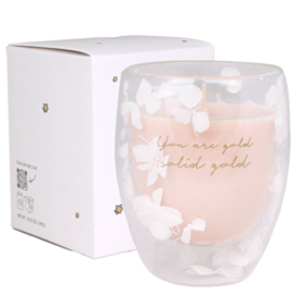 Sojakaars in Theeglas "You are Gold"