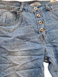 Karostar jeans met strass-steentjes