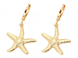 Oorbel charm starfish gold