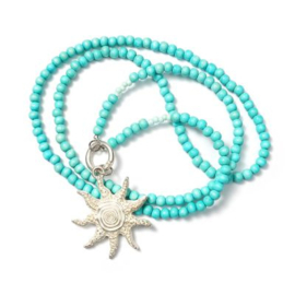 Ketting Silvershiny aqua