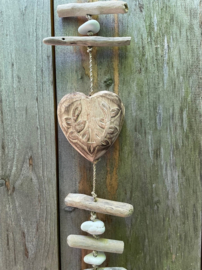 Guirlande harten driftwood