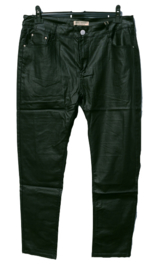 Leatherlook jeans zwart